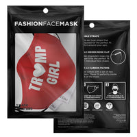 Load image into Gallery viewer, Designs by MyUtopia Shout Out:Trump Girl Adult Fitted Face Mask with Adjustable Ear Loops
