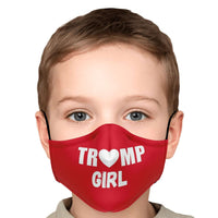 Load image into Gallery viewer, Designs by MyUtopia Shout Out:Trump Girl Adult Fitted Face Mask with Adjustable Ear Loops
