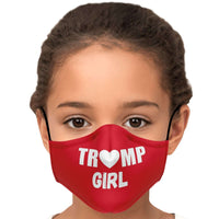 Load image into Gallery viewer, Designs by MyUtopia Shout Out:Trump Girl Adult Fitted Face Mask with Adjustable Ear Loops

