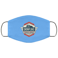 Load image into Gallery viewer, Designs by MyUtopia Shout Out:Trump Humor Snowflake Removal Service Adult Fabric Face Mask with Elastic Ear Loops,Fabric Face Mask / Blue / Adult,Fabric Face Mask
