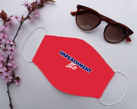 Load image into Gallery viewer, Designs by MyUtopia Shout Out:Trump Impeachment Lite Adult Fabric Face Mask with Elastic Ear Loops
