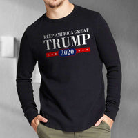 Load image into Gallery viewer, Designs by MyUtopia Shout Out:Trump Keep America Great 2020 Long Sleeve Ultra Cotton T-Shirt
