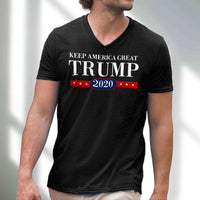 Load image into Gallery viewer, Designs by MyUtopia Shout Out:Trump Keep America Great 2020 Men&#39;s Printed V-Neck T-Shirt
