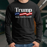 Load image into Gallery viewer, Designs by MyUtopia Shout Out:Trump Keep America Great Long Sleeve Ultra Cotton T-Shirt
