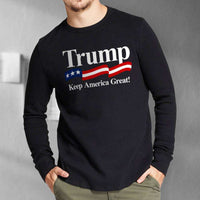 Load image into Gallery viewer, Designs by MyUtopia Shout Out:Trump Keep America Great Long Sleeve Ultra Cotton T-Shirt
