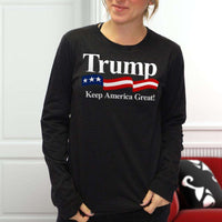 Load image into Gallery viewer, Designs by MyUtopia Shout Out:Trump Keep America Great Long Sleeve Ultra Cotton T-Shirt
