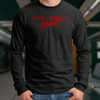 Load image into Gallery viewer, Designs by MyUtopia Shout Out:Trump Keep America Great Long Sleeve Ultra Cotton T-Shirt
