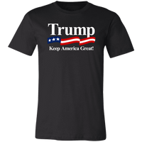 Load image into Gallery viewer, Designs by MyUtopia Shout Out:Trump Keep America Great Unisex Jersey Short-Sleeve T-Shirt,X-Small / Black,Adult Unisex T-Shirt
