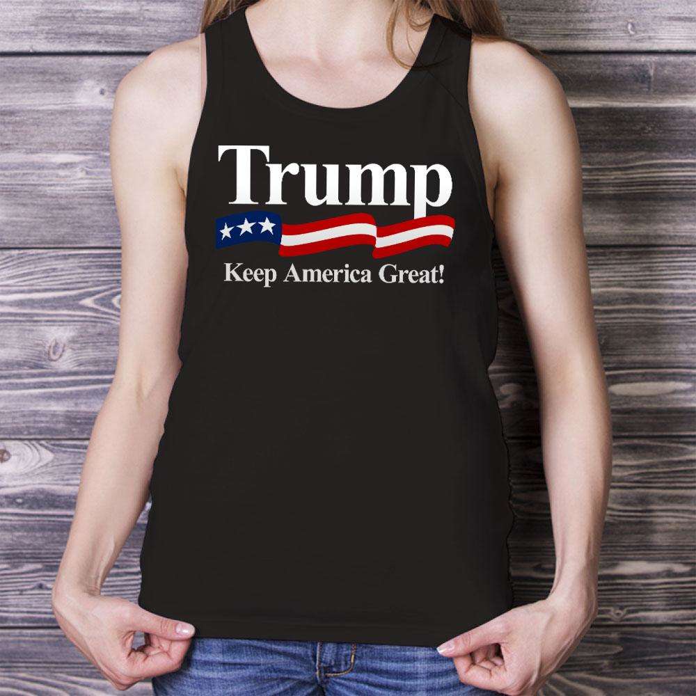 Designs by MyUtopia Shout Out:Trump Keep America Great Unisex Tank