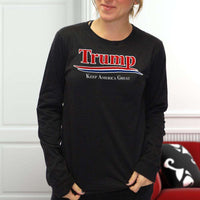Load image into Gallery viewer, Designs by MyUtopia Shout Out:Trump Keep America Great v2 Long Sleeve Ultra Cotton T-Shirt

