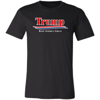 Load image into Gallery viewer, Designs by MyUtopia Shout Out:Trump Keep America Great v2 Unisex Jersey Short-Sleeve T-Shirt,X-Small / Black,Adult Unisex T-Shirt

