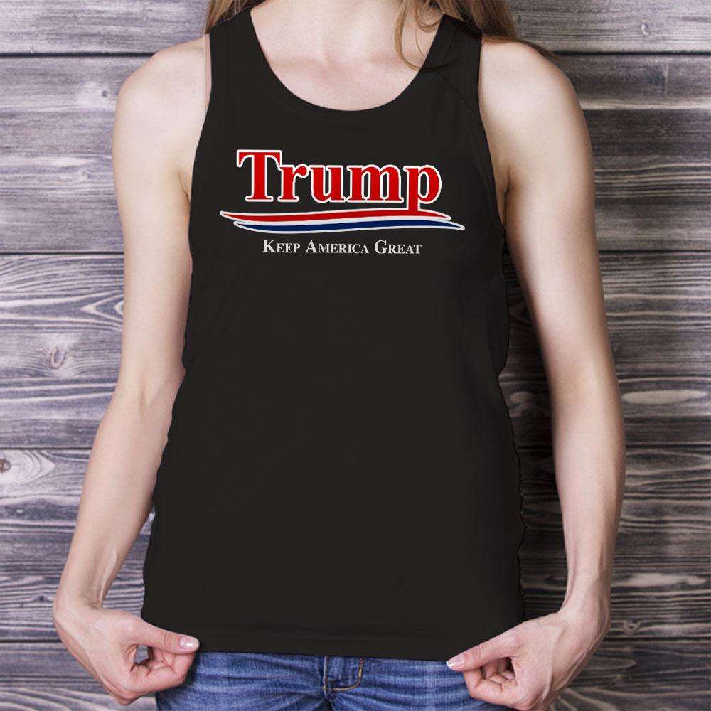 Designs by MyUtopia Shout Out:Trump Keep America Great v2 Unisex Tank