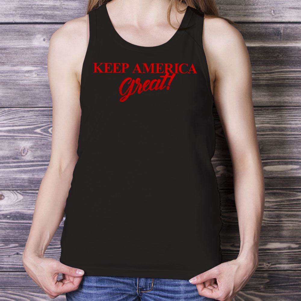 Designs by MyUtopia Shout Out:Trump Keep America Great v2 Unisex Tank
