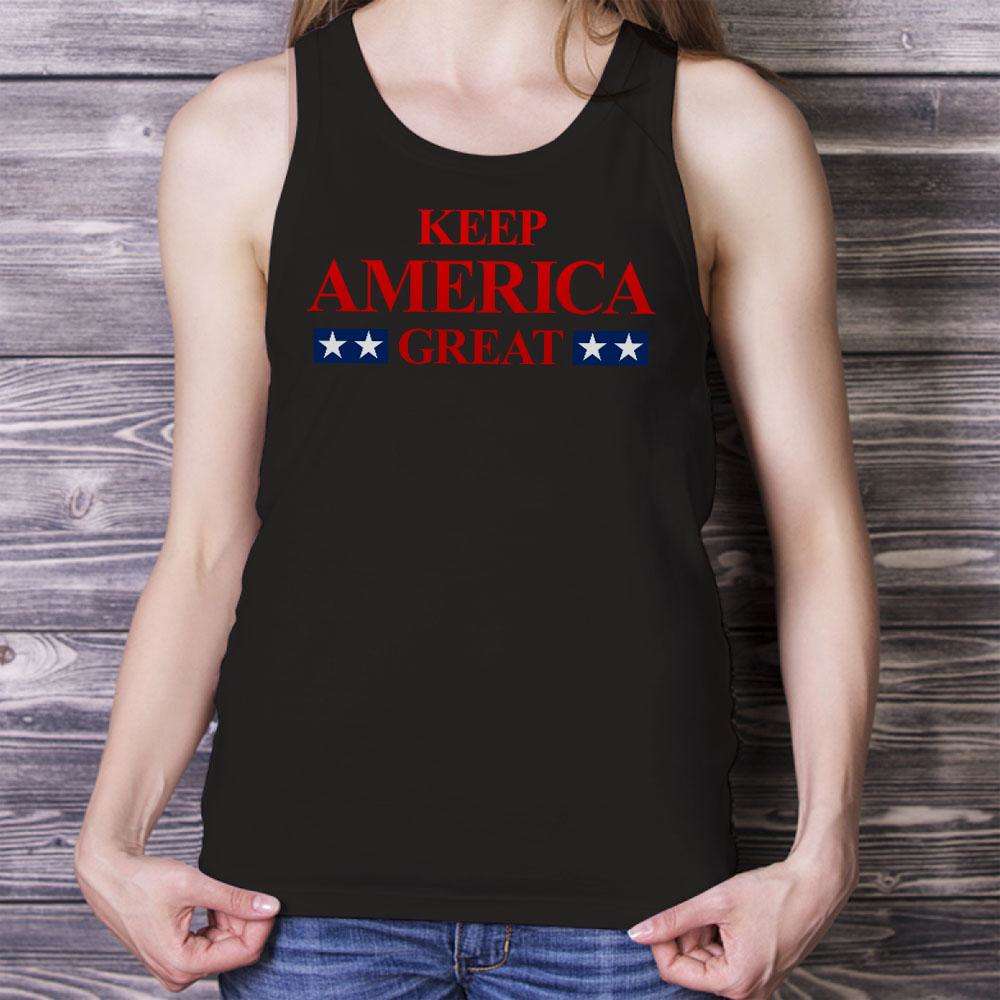 Designs by MyUtopia Shout Out:Trump Keep America Great v3 Unisex Tank