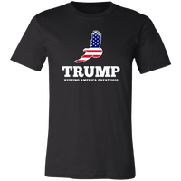 Load image into Gallery viewer, Designs by MyUtopia Shout Out:Trump Keeping America Great 2020 US Flag Eagle Unisex Jersey Short-Sleeve T-Shirt,X-Small / Black,Adult Unisex T-Shirt
