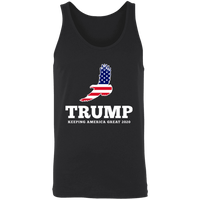 Load image into Gallery viewer, Designs by MyUtopia Shout Out:Trump Keeping America Great Eagle Unisex Tank,X-Small / Black,Tank Tops

