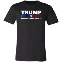 Load image into Gallery viewer, Designs by MyUtopia Shout Out:Trump Keeping America Great Unisex Jersey Short-Sleeve T-Shirt,X-Small / Black,Adult Unisex T-Shirt
