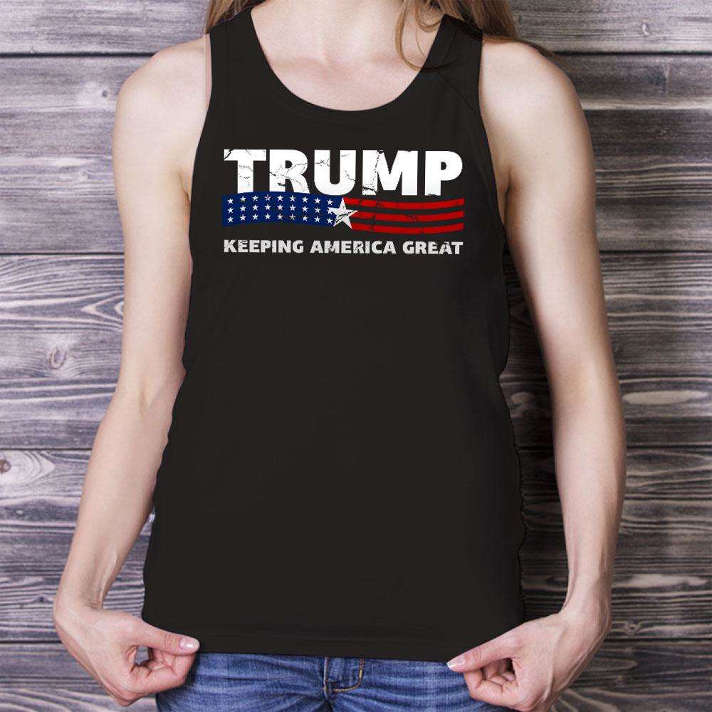 Designs by MyUtopia Shout Out:Trump Keeping America Great Unisex Tank