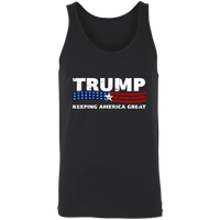 Load image into Gallery viewer, Designs by MyUtopia Shout Out:Trump Keeping America Great Unisex Tank,X-Small / Black,Tank Tops
