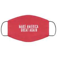 Load image into Gallery viewer, Designs by MyUtopia Shout Out:Trump Make America Great Again Adult Fabric Face Mask with Elastic Ear Loops,3 Layer Fabric Face Mask / Red / Adult,Fabric Face Mask
