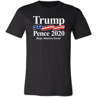 Load image into Gallery viewer, Designs by MyUtopia Shout Out:Trump Pence 2020 Keep America Great Unisex Jersey Short-Sleeve T-Shirt,X-Small / Black,Adult Unisex T-Shirt
