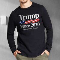Load image into Gallery viewer, Designs by MyUtopia Shout Out:Trump Pence 2020 Long Sleeve Ultra Cotton T-Shirt

