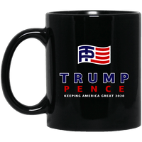 Load image into Gallery viewer, Designs by MyUtopia Shout Out:Trump Pence 2020 Making America Great Ceramic Coffee Mug,11 oz / Black,Ceramic Coffee Mug
