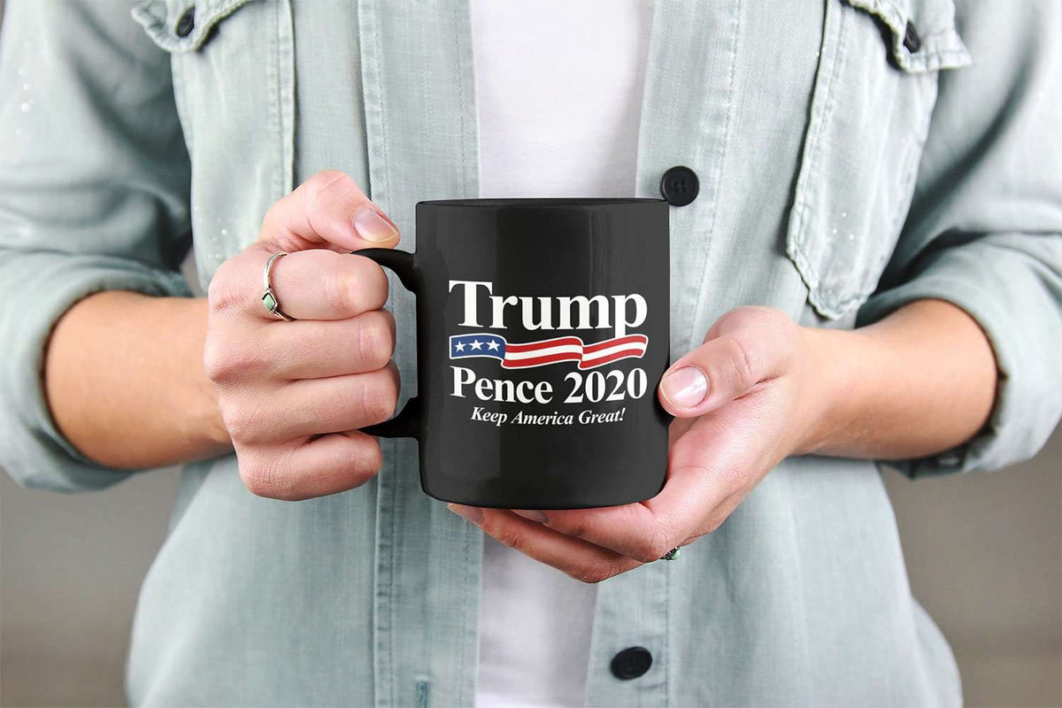 Designs by MyUtopia Shout Out:Trump Pence 2020 Making America Great v2 Ceramic Coffee Mug
