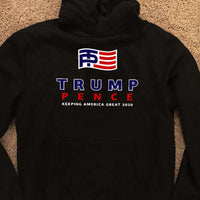 Load image into Gallery viewer, Designs by MyUtopia Shout Out:Trump Pence Keeping America Great 2020 Core Fleece Pullover Hoodie
