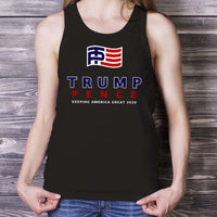 Load image into Gallery viewer, Designs by MyUtopia Shout Out:Trump Pence Keeping America Great 2020 Unisex Tank
