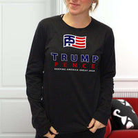Load image into Gallery viewer, Designs by MyUtopia Shout Out:Trump Pence Keeping America Great Long Sleeve Ultra Cotton T-Shirt
