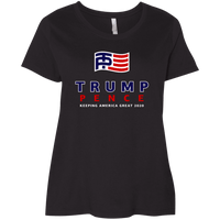 Load image into Gallery viewer, Designs by MyUtopia Shout Out:Trump Pence Ladies&#39; Plus Size Curvy T-Shirt,Black / Plus 1X,Ladies T-Shirts
