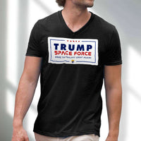 Load image into Gallery viewer, Designs by MyUtopia Shout Out:Trump Space Force Make The Galaxy Great Again Men&#39;s Printed V-Neck T-Shirt
