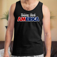 Load image into Gallery viewer, Designs by MyUtopia Shout Out:Trump Taking Back America Unisex Tank
