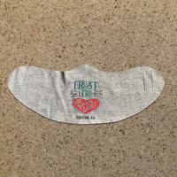 Load image into Gallery viewer, Designs by MyUtopia Shout Out:Trust in the Lord With all Your Heart Fabric Face Covering / Face Mask,Heather Grey,Fabric Face Mask
