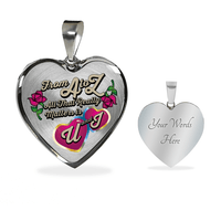 Load image into Gallery viewer, Designs by MyUtopia Shout Out:U and I Heart Bangle,Luxury Adjustable Necklace / Yes / Silver,Necklace
