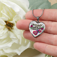 Load image into Gallery viewer, Designs by MyUtopia Shout Out:U and I Heart Bangle,Luxury Adjustable Necklace / No / Silver,Necklace
