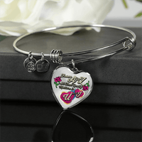 Load image into Gallery viewer, Designs by MyUtopia Shout Out:U and I Heart Bangle
