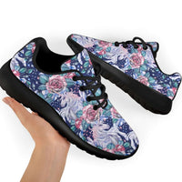Load image into Gallery viewer, Designs by MyUtopia Shout Out:Unicorns and Roses Sport Sneakers
