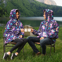 Load image into Gallery viewer, Designs by MyUtopia Shout Out:Unicorns in Space - microfiber fleece Snug Hoodie
