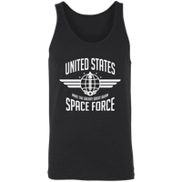 Load image into Gallery viewer, Designs by MyUtopia Shout Out:United States Space Force Trump Crest Unisex Tank,X-Small / Black,Tank Tops

