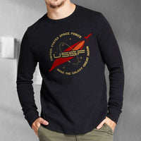 Load image into Gallery viewer, Designs by MyUtopia Shout Out:United States Space Force USSF Long Sleeve Ultra Cotton T-Shirt
