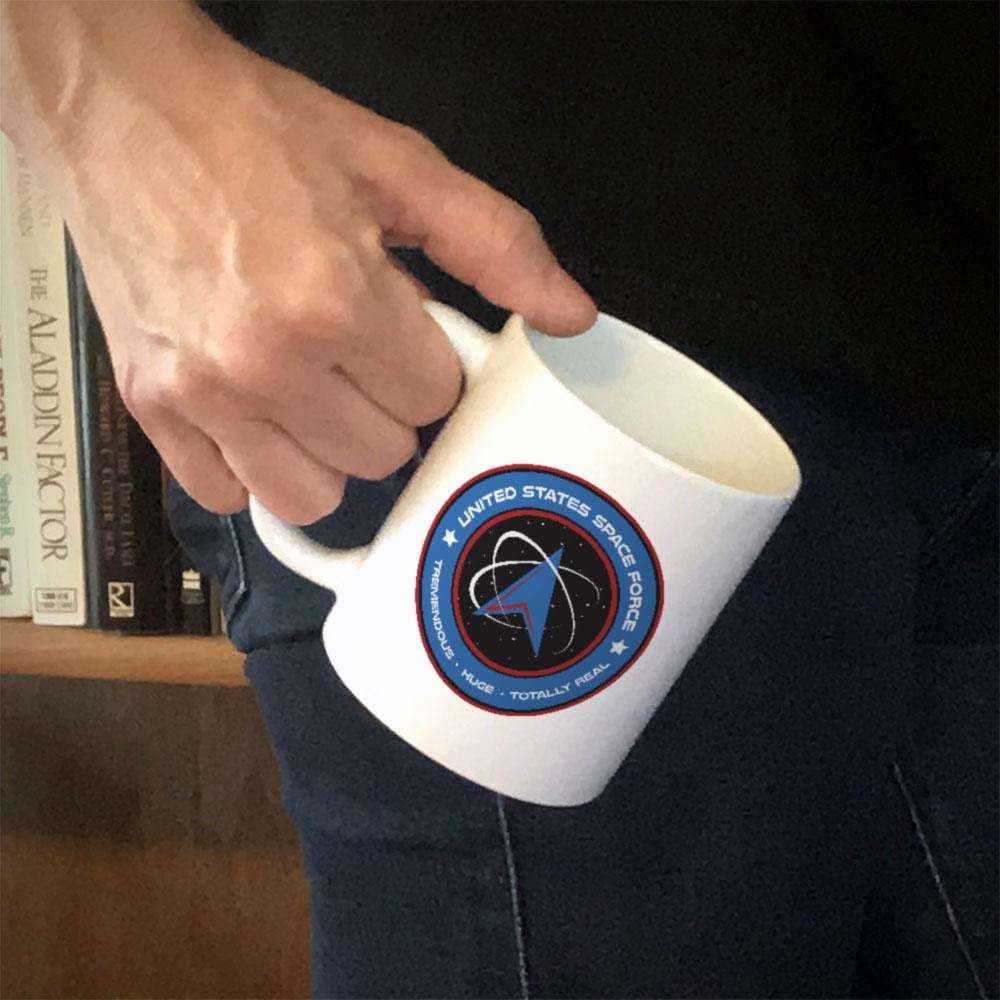 Designs by MyUtopia Shout Out:United States Space Force v1 White Coffee Mug