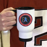 Load image into Gallery viewer, Designs by MyUtopia Shout Out:United States Space Force v2 Stainless Steel Travel Coffee Mug w. Twist Close Lid
