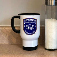 Load image into Gallery viewer, Designs by MyUtopia Shout Out:United States Space Force v3 Stainless Steel Travel Coffee Mug w. Twist Close Lid
