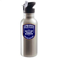 Load image into Gallery viewer, Designs by MyUtopia Shout Out:United States Space Force v3 Stainless Steel Water Bottle,Stainless / 20oz,Water Bottles
