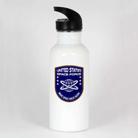 Load image into Gallery viewer, Designs by MyUtopia Shout Out:United States Space Force v3 Stainless Steel Water Bottle,White / 20oz,Water Bottles
