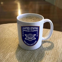 Load image into Gallery viewer, Designs by MyUtopia Shout Out:United States Space Force v3 White Coffee Mug
