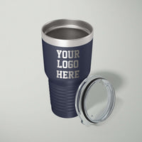 Load image into Gallery viewer, Designs by MyUtopia Shout Out:Upload Your Logo Engraved 30 Oz Stainless Steel Drink Tumbler (Polar Camel Travel Mug)
