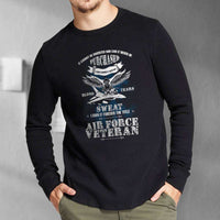 Load image into Gallery viewer, Designs by MyUtopia Shout Out:US Air Force Veteran Long Sleeve Ultra Cotton T-Shirt
